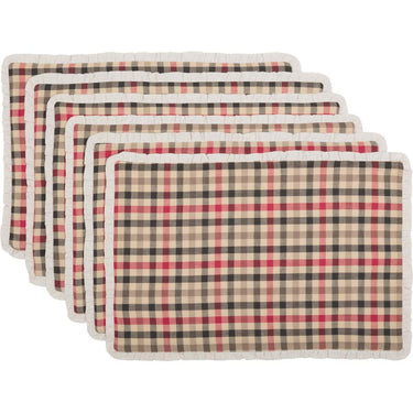 Hollis Placemat Set of 6 12x18 VHC Brands - The Fox Decor